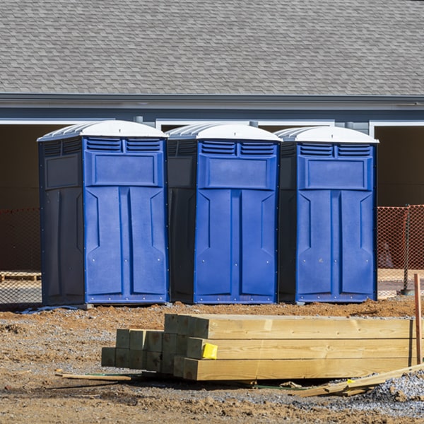 what is the expected delivery and pickup timeframe for the portable restrooms in Rochester TX